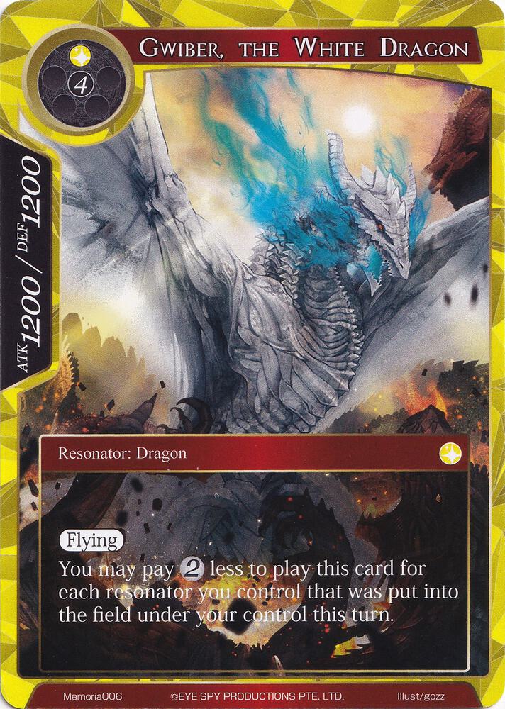 Gwiber, the White Dragon, Alice Origin Memoria Cards Memoria006