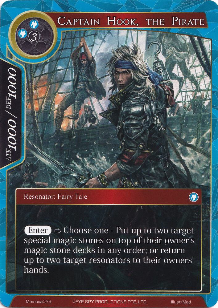 Captain Hook, the Pirate, Alice Origin Memoria Cards Memoria029