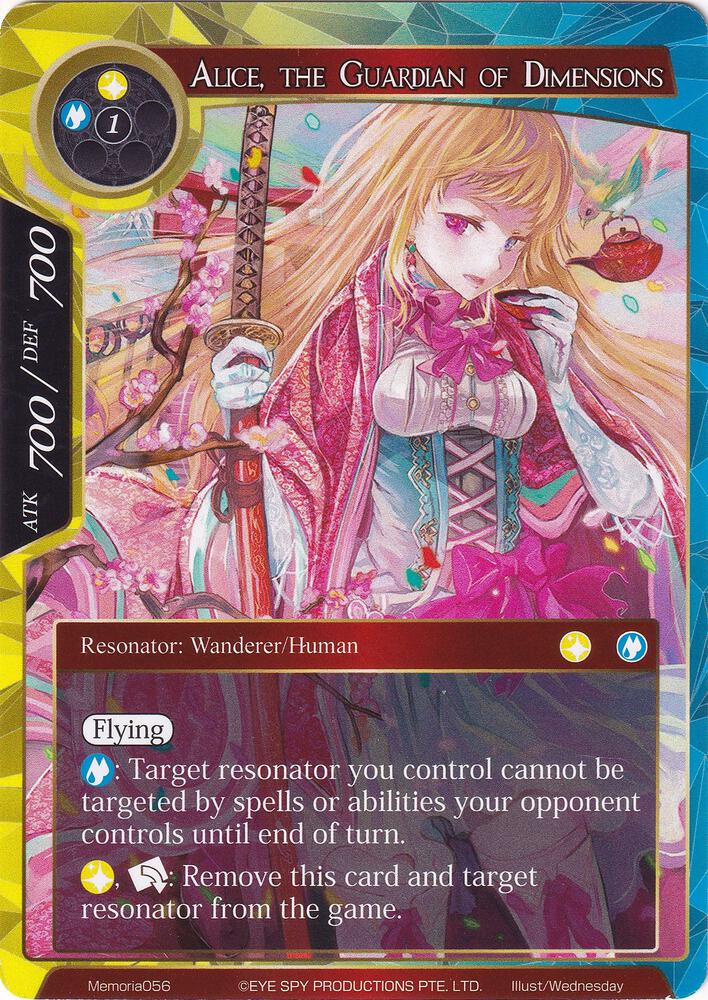 Alice, the Guardian of Dimensions, Alice Origin Memoria Cards Memoria056
