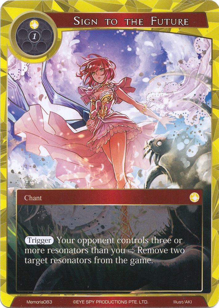 Sign to the Future, Alice Origin Memoria Cards Memoria083