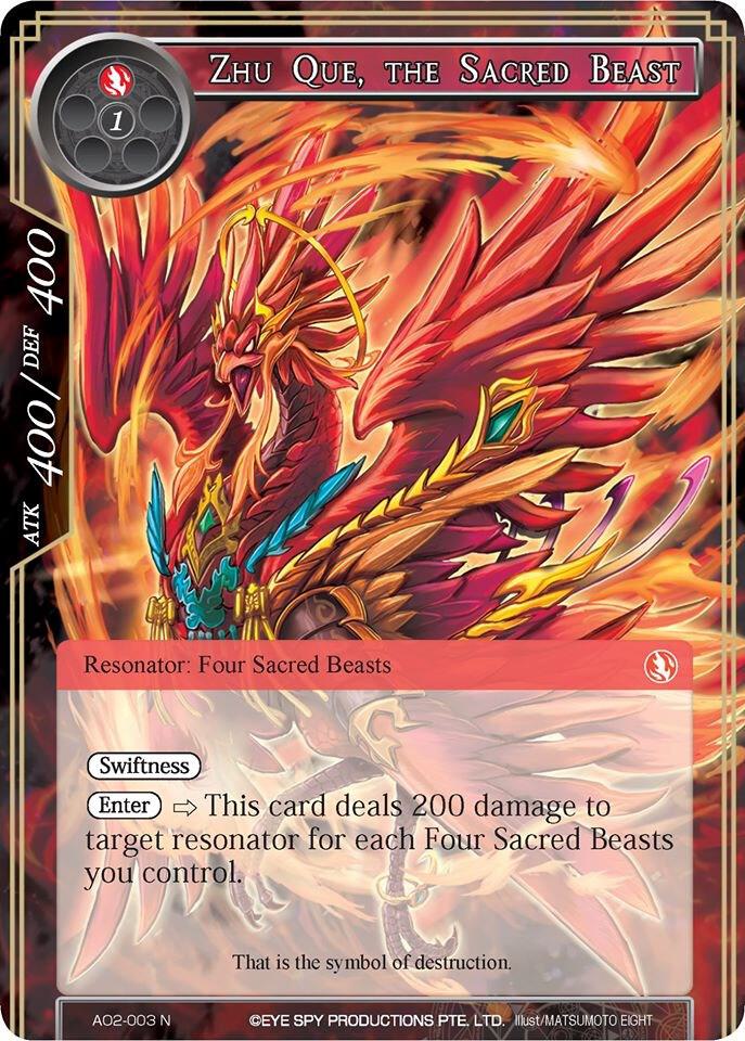 Zhu Que, the Sacred Beast, Alice Origin II AO2-003