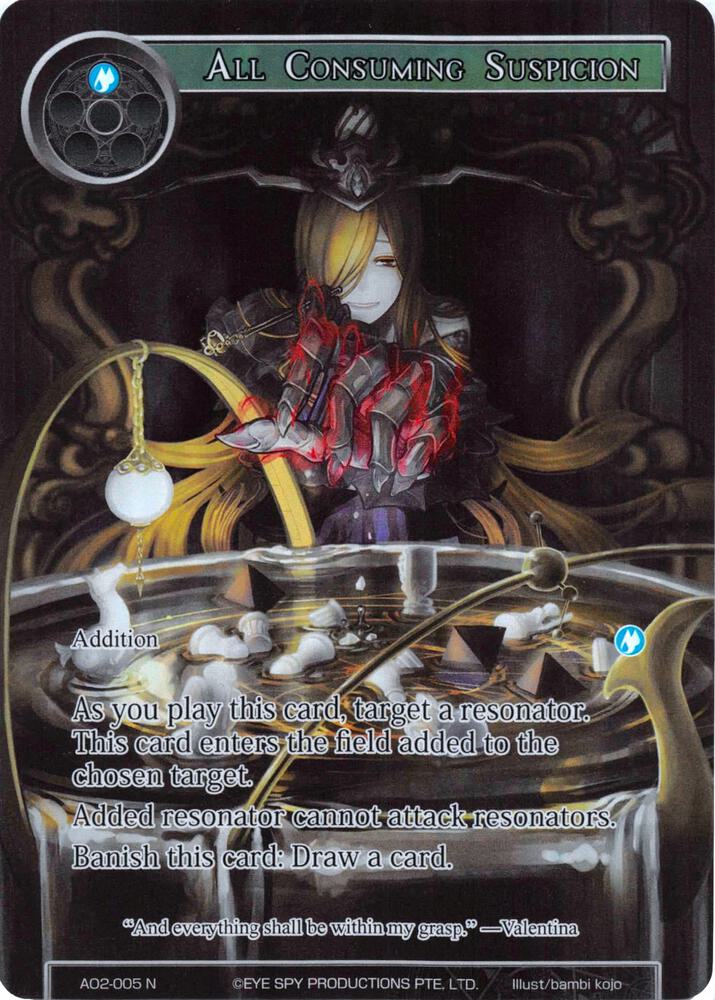 All Consuming Suspicion (Full Art), Alice Origin II AO2-005
