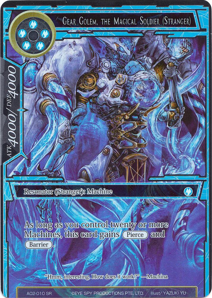 Gear Golem, the Magical Soldier (Stranger) (Full Art), Alice Origin II AO2-010