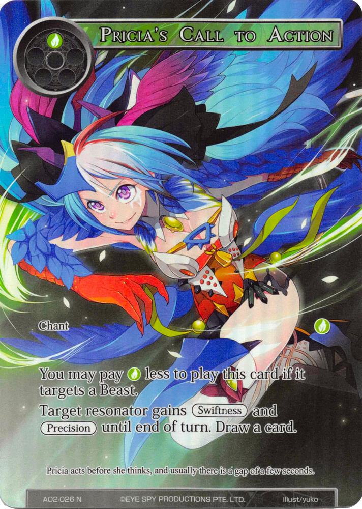 Pricia's Call to Action (Full Art), Alice Origin II AO2-026