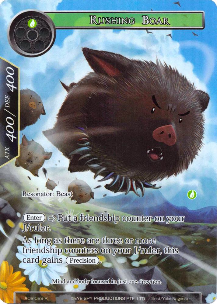Rushing Boar (Full Art), Alice Origin II AO2-029