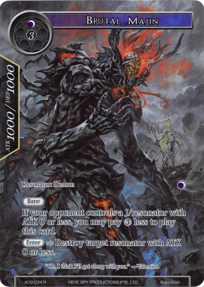Brutal Majin (Full Art), Alice Origin II AO2-034