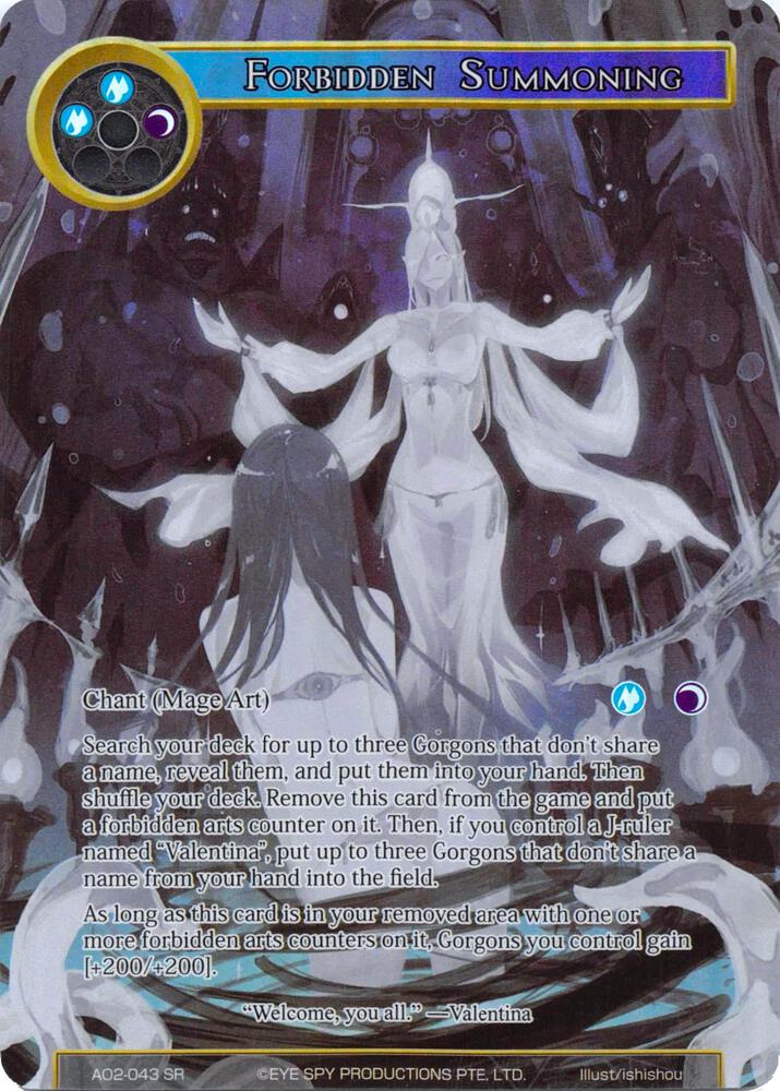 Forbidden Summoning (Full Art), Alice Origin II AO2-043