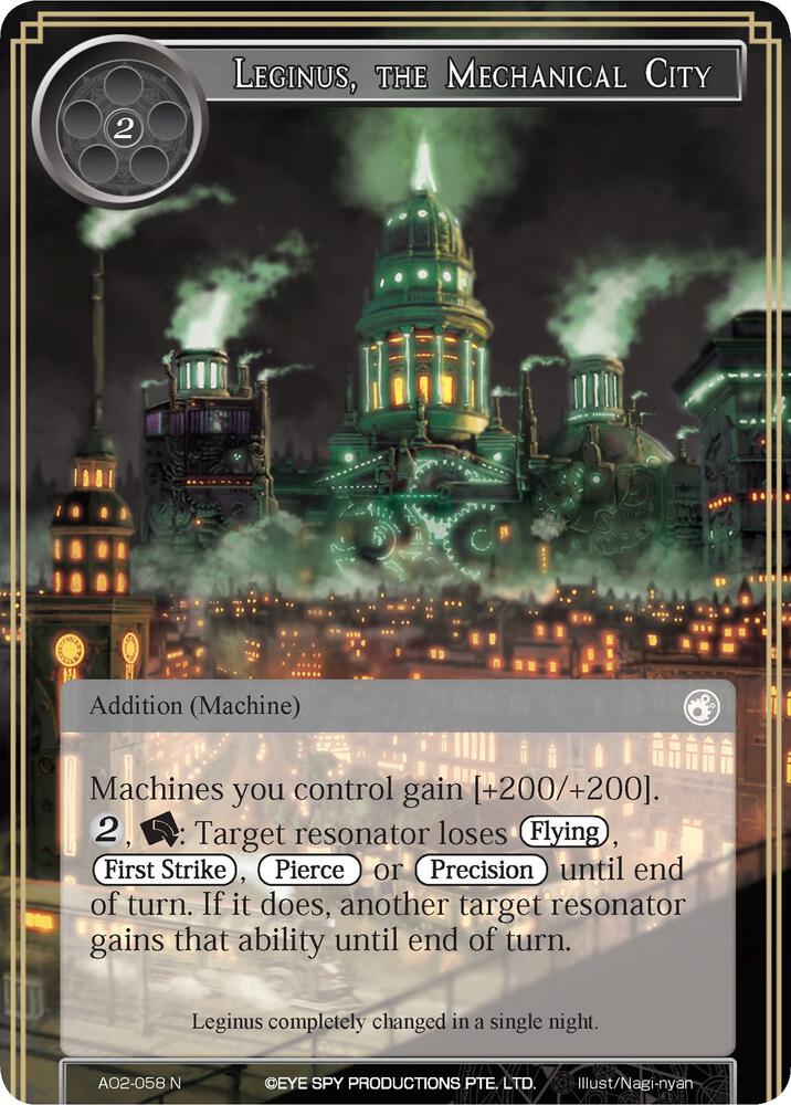 Leginus, the Mechanical City, Alice Origin II AO2-058