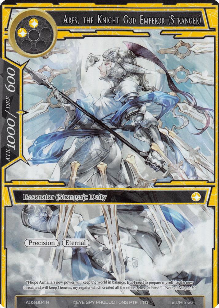 Ares, the Knight God Emperor (Stranger) (Full Art), Alice Origin III AO3-004