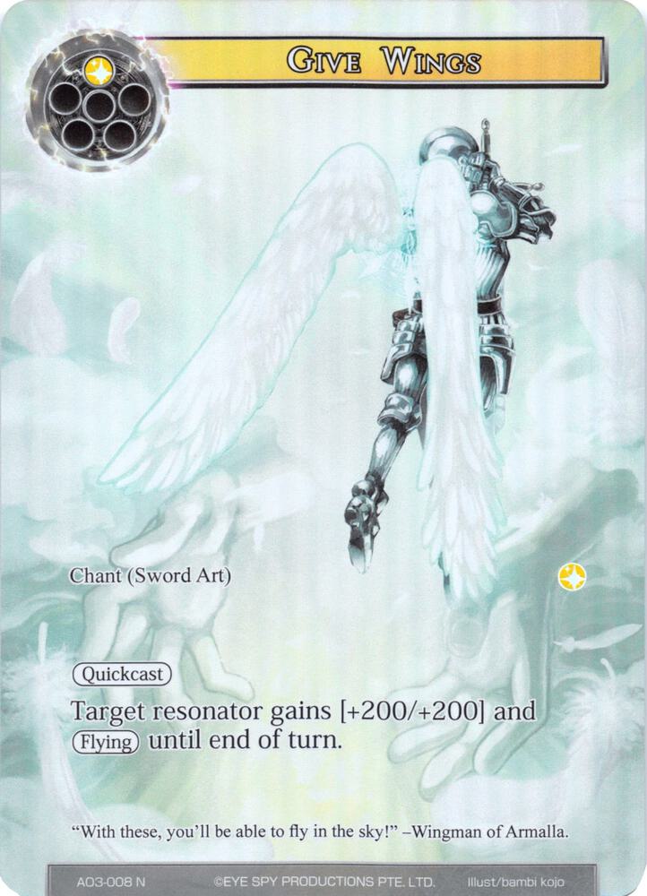 Give Wings (Full Art), Alice Origin III AO3-008