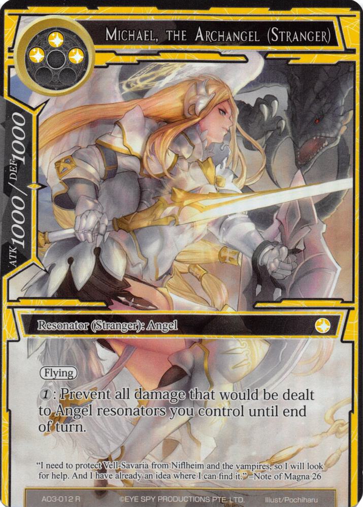 Michael, the Archangel (Stranger) (Full Art), Alice Origin III AO3-012