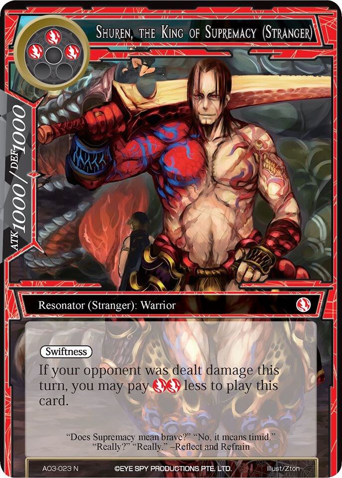 Shuren, the King of Supremacy (Stranger), Alice Origin III AO3-023