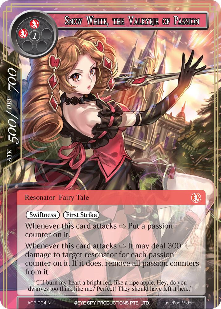Snow White, the Valkyrie of Passion, Alice Origin III AO3-024