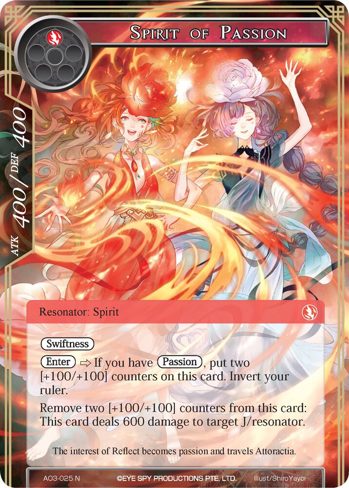 Spirit of Passion, Alice Origin III AO3-025