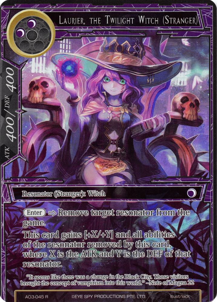 Laurier, the Twilight Witch (Stranger) (Full Art), Alice Origin III AO3-045