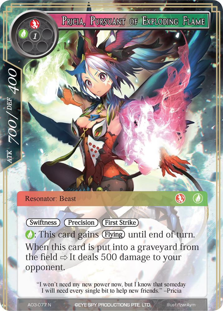Pricia, Pursuant of Exploding Flame, Alice Origin III AO3-077