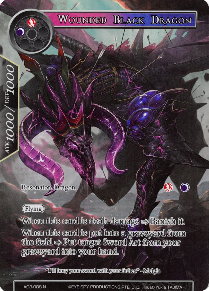 Wounded Black Dragon (Full Art), Alice Origin III AO3-088