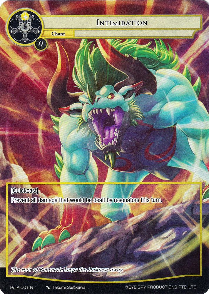 Intimidation (Full Art), Alice Origin IV: Prologue of Attoractia PofA-001