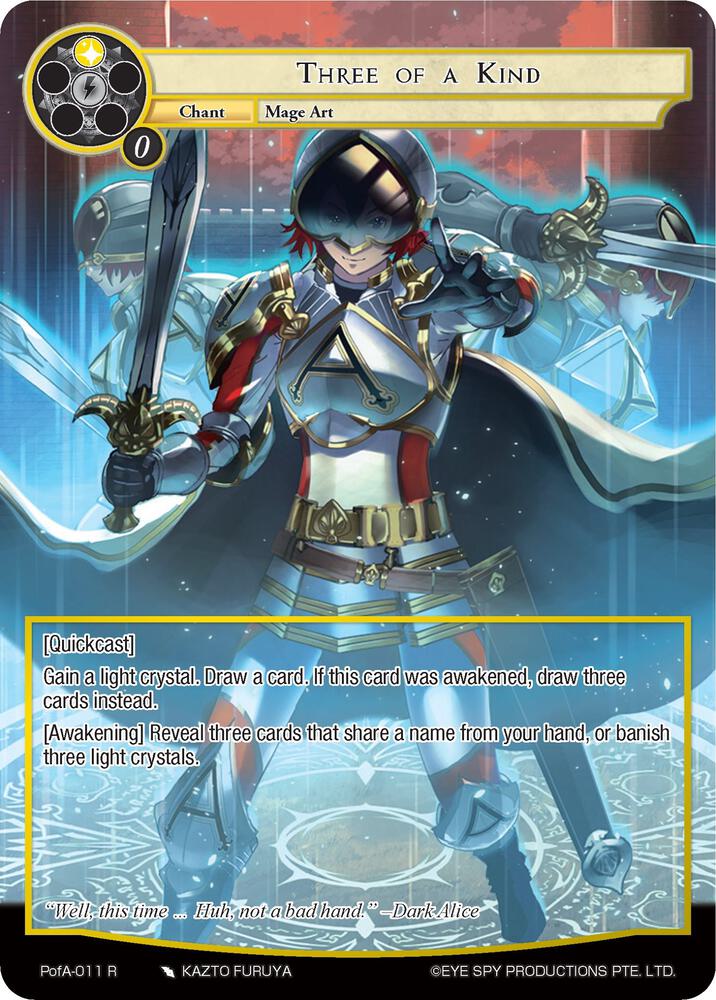 Three of a Kind (Full Art), Alice Origin IV: Prologue of Attoractia PofA-011