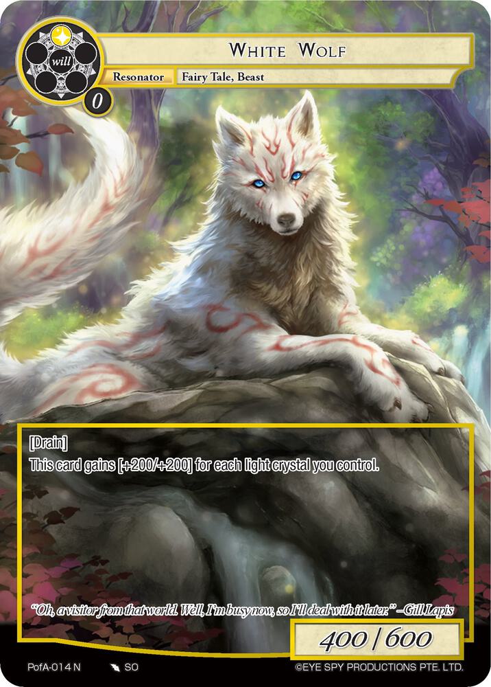 White Wolf (Full Art), Alice Origin IV: Prologue of Attoractia PofA-014