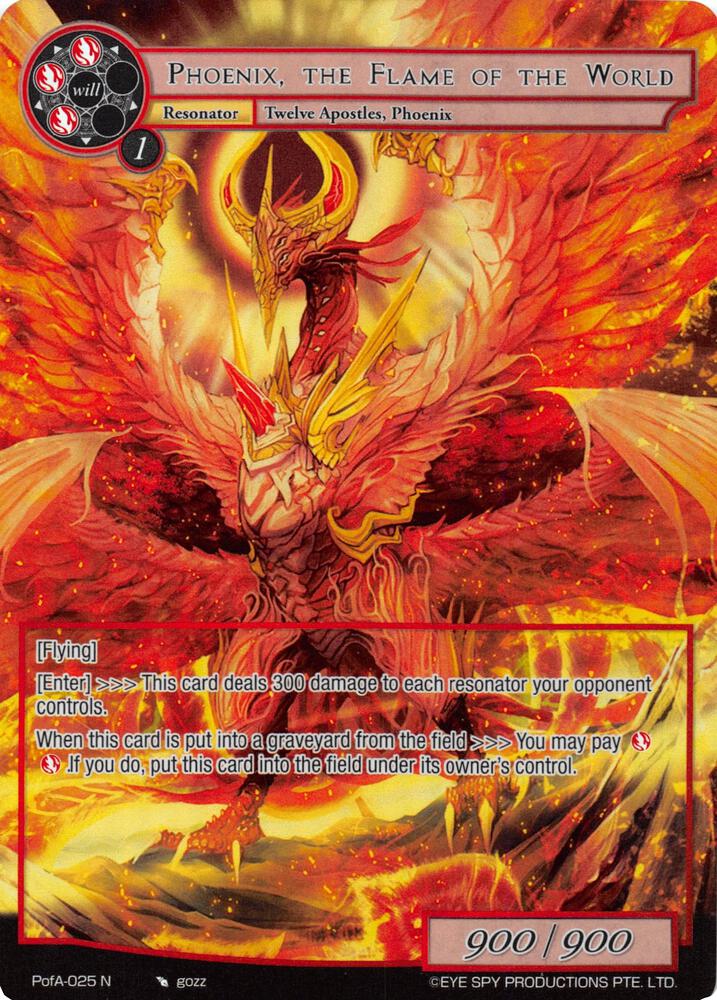 Phoenix, the Flame of the World (Full Art), Alice Origin IV: Prologue of Attoractia PofA-025