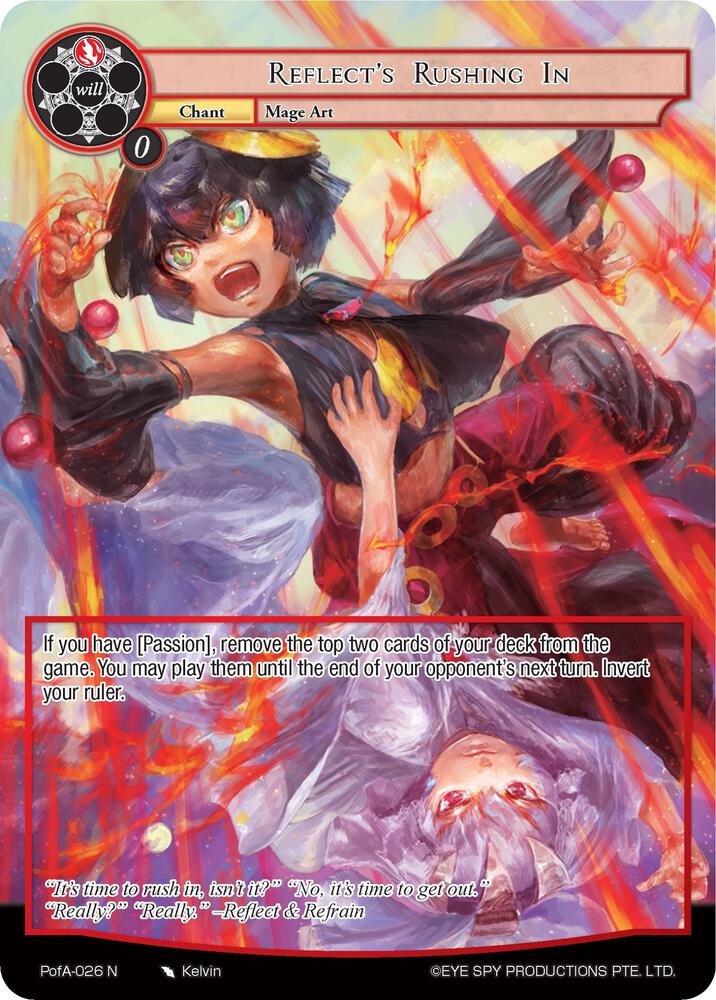 Reflect's Rushing In (Full Art), Alice Origin IV: Prologue of Attoractia PofA-026