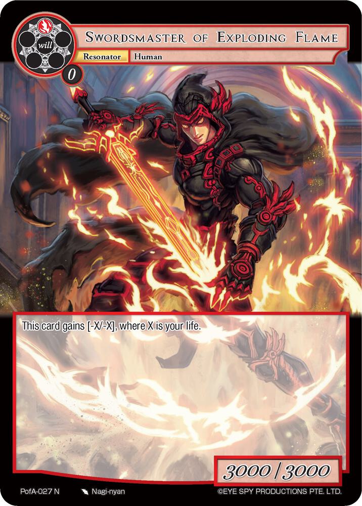 Swordsmaster of Exploding Flame, Alice Origin IV: Prologue of Attoractia PofA-027