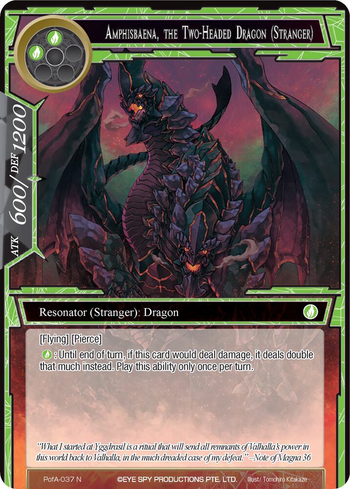 Amphisbaena, the Two-Headed Dragon (Stranger), Alice Origin IV: Prologue of Attoractia PofA-037