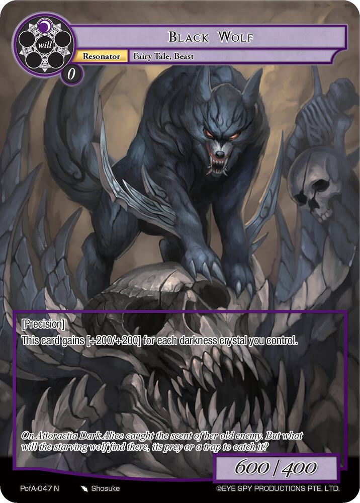 Black Wolf (Full Art), Alice Origin IV: Prologue of Attoractia PofA-047