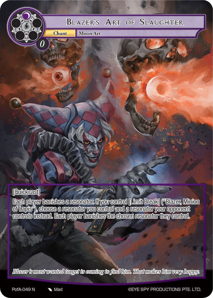 Blazer's Art of Slaughter (Full Art), Alice Origin IV: Prologue of Attoractia PofA-049