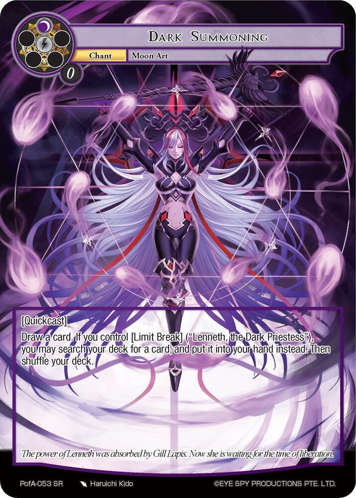 Dark Summoning (Full Art), Alice Origin IV: Prologue of Attoractia PofA-053