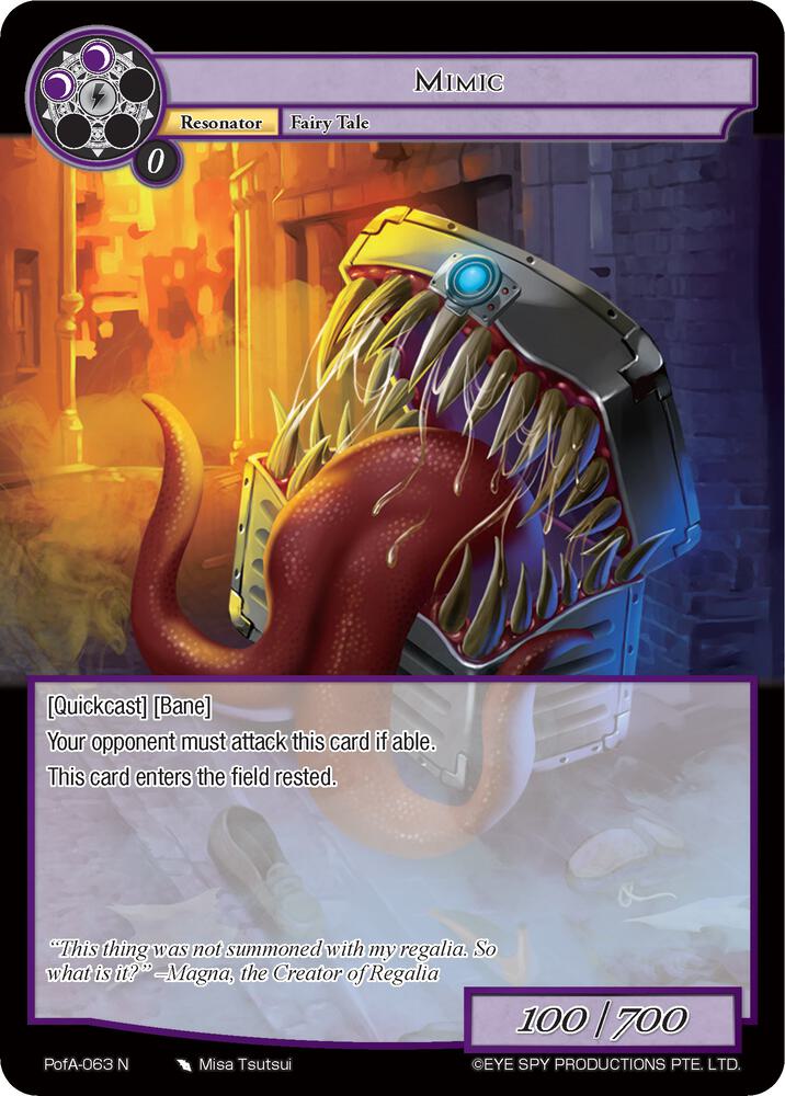 Mimic, Alice Origin IV: Prologue of Attoractia PofA-063