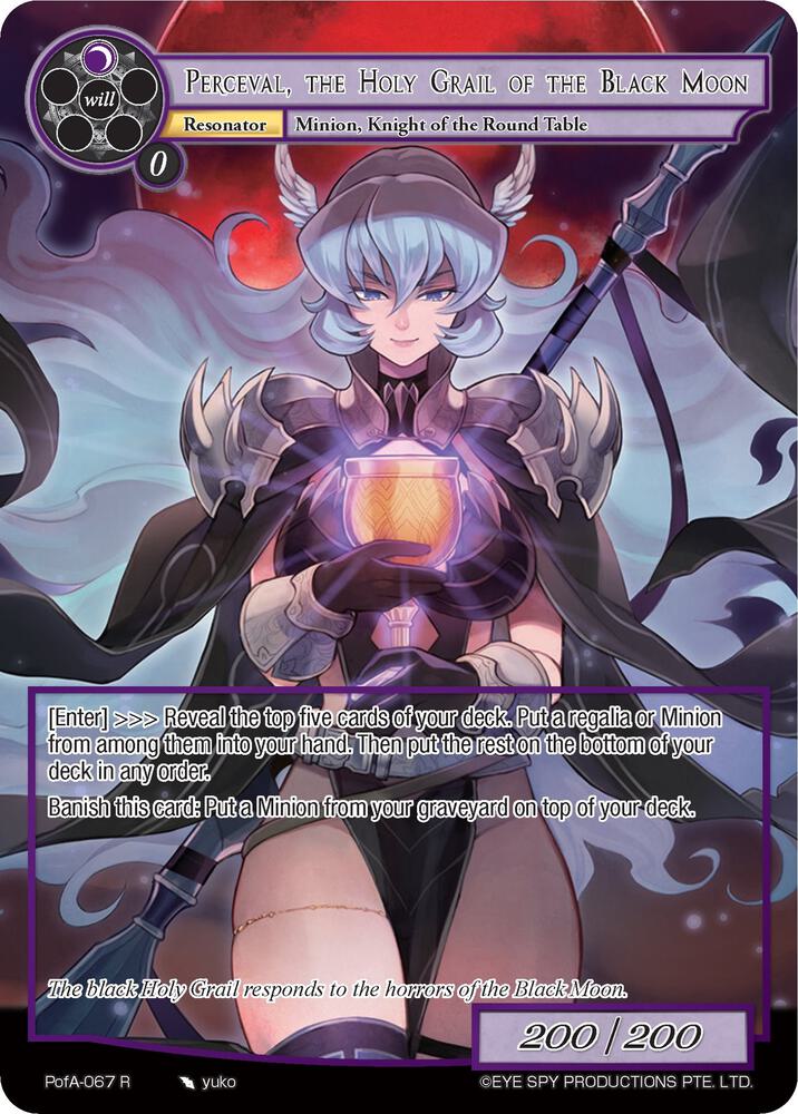 Perceval, the Holy Grail of the Black Moon (Full Art), Alice Origin IV: Prologue of Attoractia PofA-067