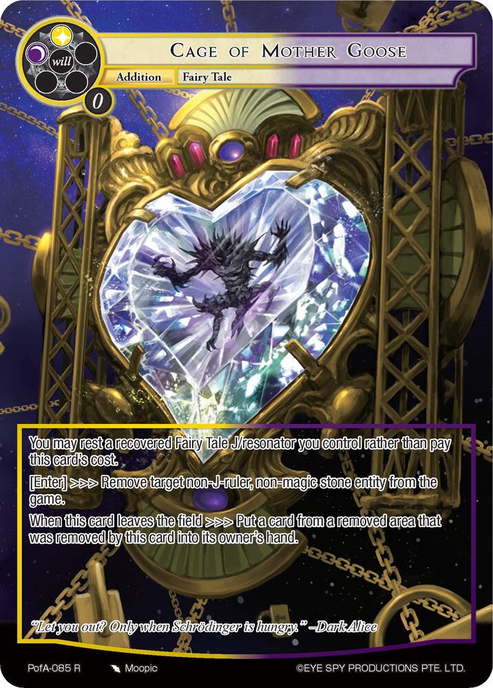Cage of Mother Goose (Full Art), Alice Origin IV: Prologue of Attoractia PofA-085
