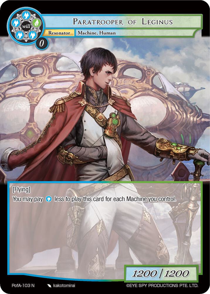 Paratrooper of Leginus, Alice Origin IV: Prologue of Attoractia PofA-103