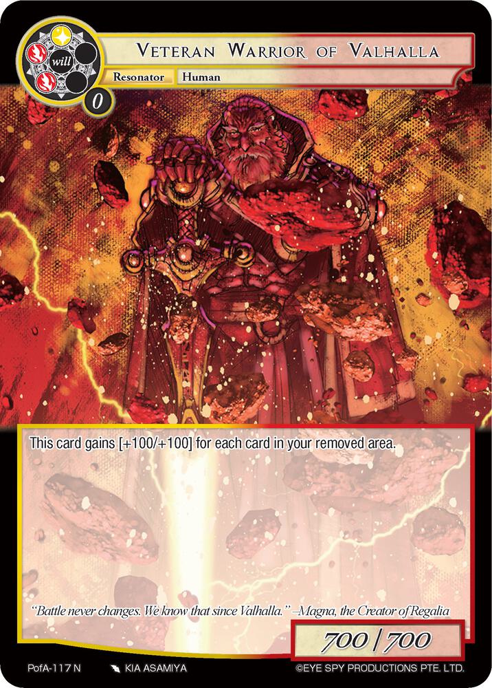 Veteran Warrior of Valhalla, Alice Origin IV: Prologue of Attoractia PofA-117