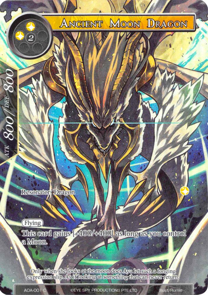 Ancient Moon Dragon (Full Art), Awakening of the Ancients AOA-001