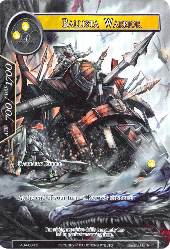 Ballista Warrior (Full Art), Awakening of the Ancients AOA-004