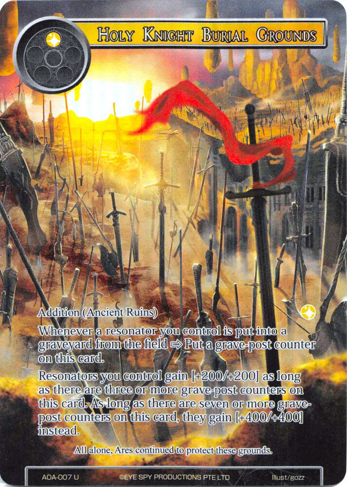 Holy Knight Burial Grounds (Full Art), Awakening of the Ancients AOA-007