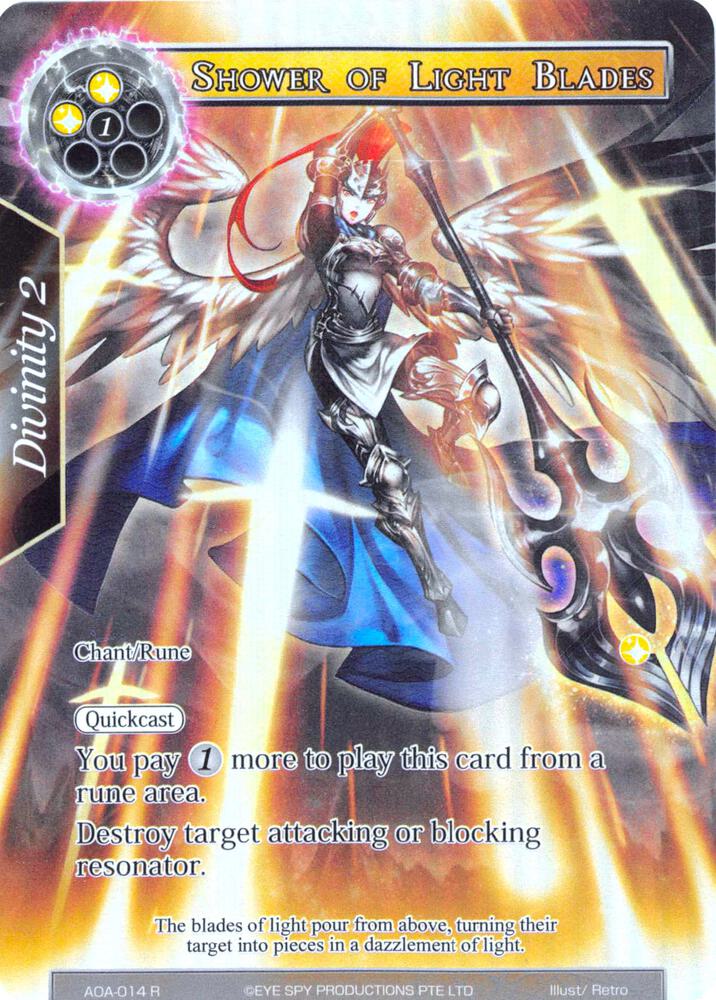 Shower of Light Blades (Full Art), Awakening of the Ancients AOA-014