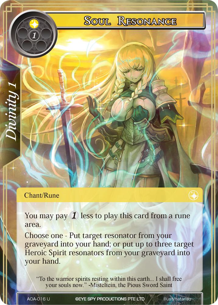 Soul Resonance, Awakening of the Ancients AOA-016