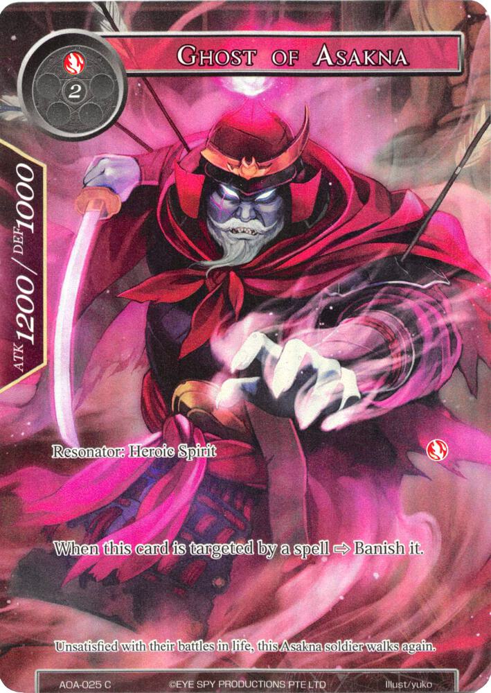 Ghost of Asakna (Full Art), Awakening of the Ancients AOA-025