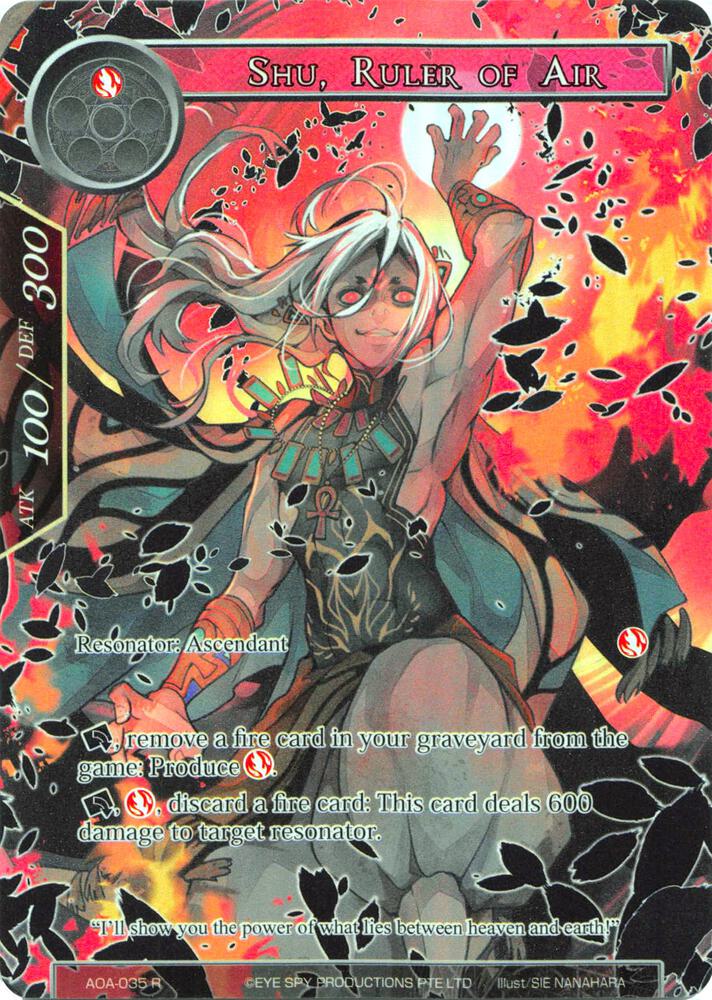 Shu, Ruler of Air (Full Art), Awakening of the Ancients AOA-035