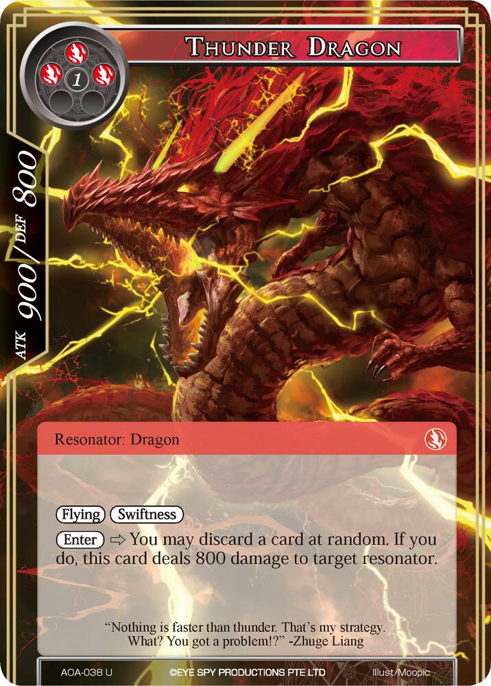 Thunder Dragon, Awakening of the Ancients AOA-038