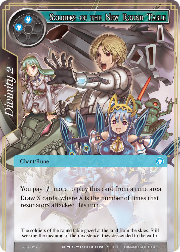 Soldiers of the New Round Table, Awakening of the Ancients AOA-057