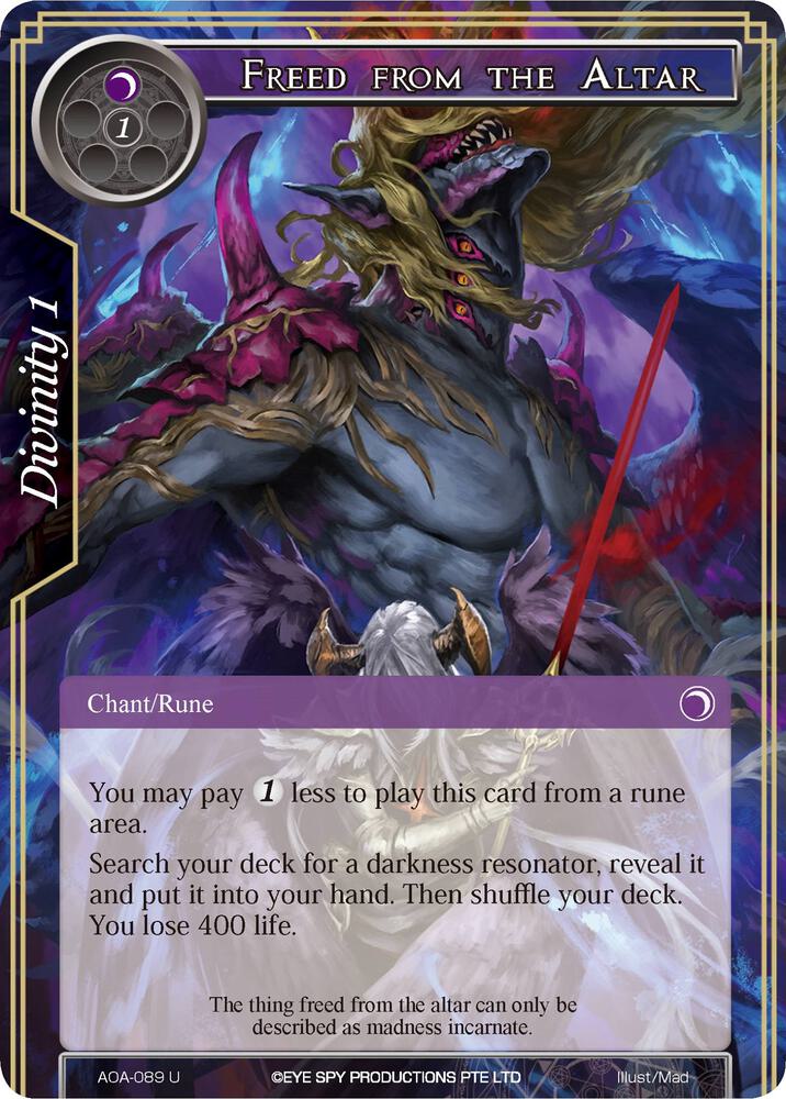 Freed from the Altar, Awakening of the Ancients AOA-089