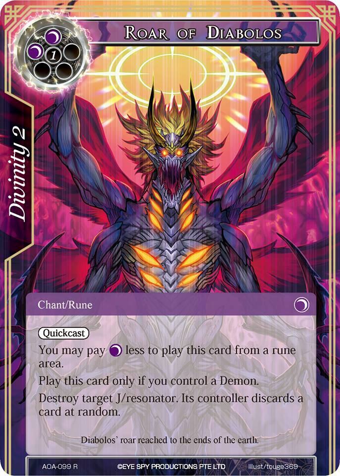 Roar of Diabolos, Awakening of the Ancients AOA-099