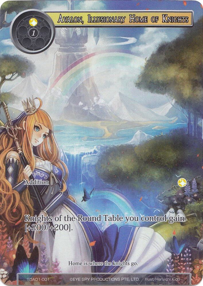 Avalon, Illusionary Home of Knights (Full Art), Alice Origin Starter Deck SDAO1-001