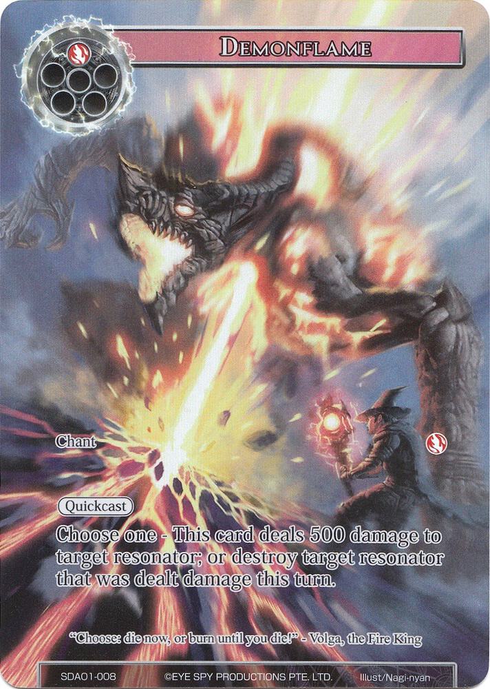 Demonflame (Full Art), Alice Origin Starter Deck SDAO1-008