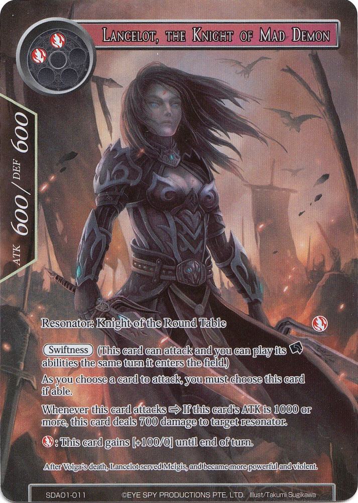 Lancelot, the Knight of Mad Demon (Full Art), Alice Origin Starter Deck SDAO1-011